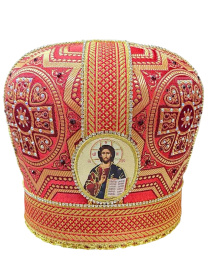 Митра парча Т (красное золото) 58 р