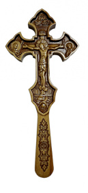Крест требный резной с Распятием, 13/30 см