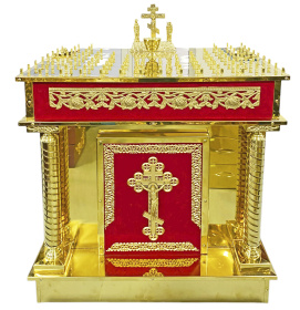 ПАНИХИДНЫЙ СТОЛ на 100 свечей ↕90см ↔88 ↕55см Булат Бархат