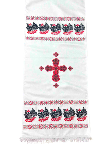 Скатерть на аналой (парча, вышивка калина) 0,5/2,3м