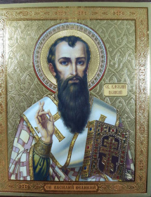 Лик Василий Великий (золото) 10/12