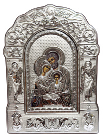 Икона  «Святое Семейство» (гальваника) 13/19 см