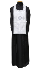 Епитрахиль короткая парча Т(белая)  80см