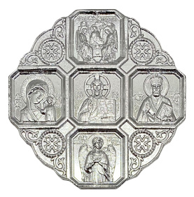 КРЕСТ автомобильный Металический 6/6см 