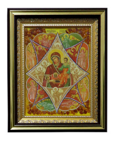 Неопалимая купина  (янтарь) 28/36 см