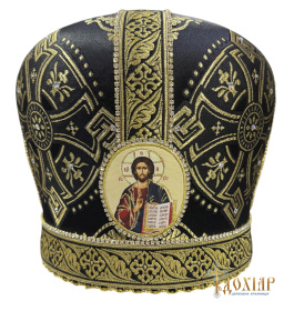 Митра парча Т (черный с золотом) 59,5р