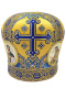 Митра парча Греция (желто-синяя)  56р