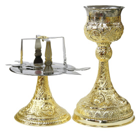 Евхаристический набор 0,350 л. (Греция, латунь)