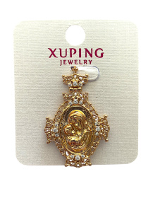 Кулон Пресвятая Богородица медицинский сплав, xuping
