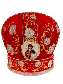 Митра, бархат ( вышивка хризантемы) 59р
