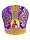 Митра парча  (фиолетовый с золотом) 57 р