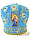 Митра, бархат (вышивка хризантемы) 57р