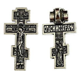 Крест прямой (никель) 2/3,5 см