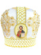 Митра парча Греция (белое золото) 58р
