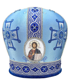 Митра парча (голубое серебро) 56,5р