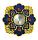 Мощевик большой СИНИЙ 7/7 см