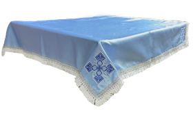 Скатерть ( королевский атлас, вышивка ) 110/110см