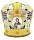 Митра парча Греция (золото бордо) 55,5р